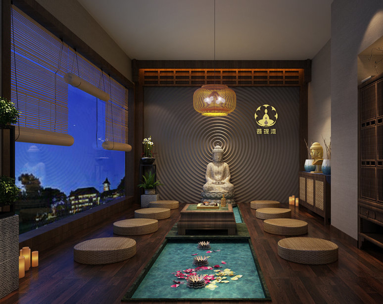 900平米茶藝會所體驗店裝修設(shè)計效果圖
