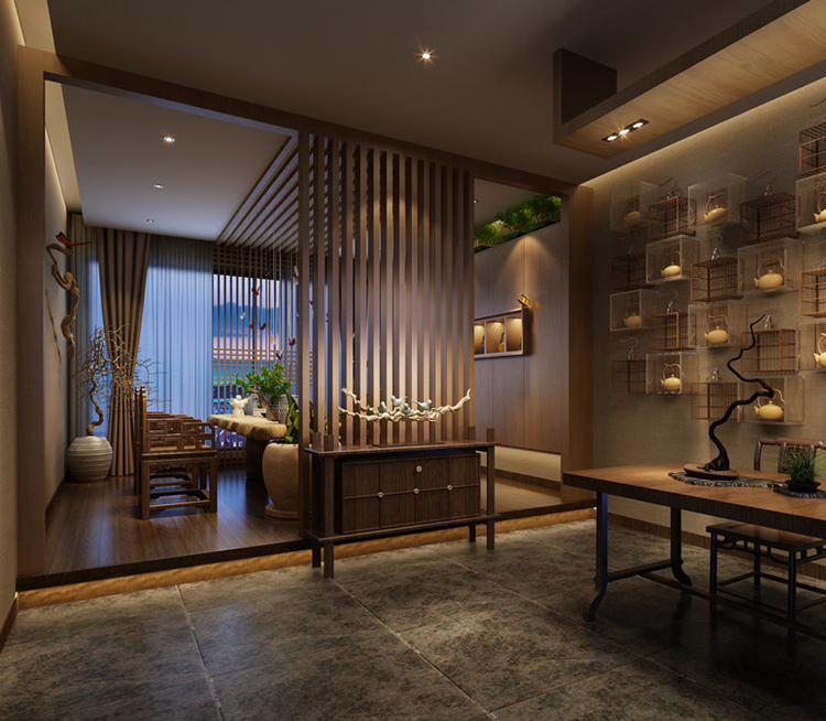 900平米茶藝會所體驗店裝修設(shè)計效果圖
