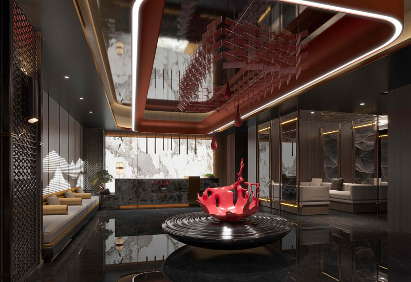 1200平米足浴會所裝修設(shè)計效果圖