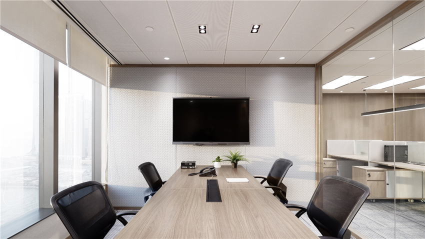 300平極簡主義辦公空間設(shè)計效果圖