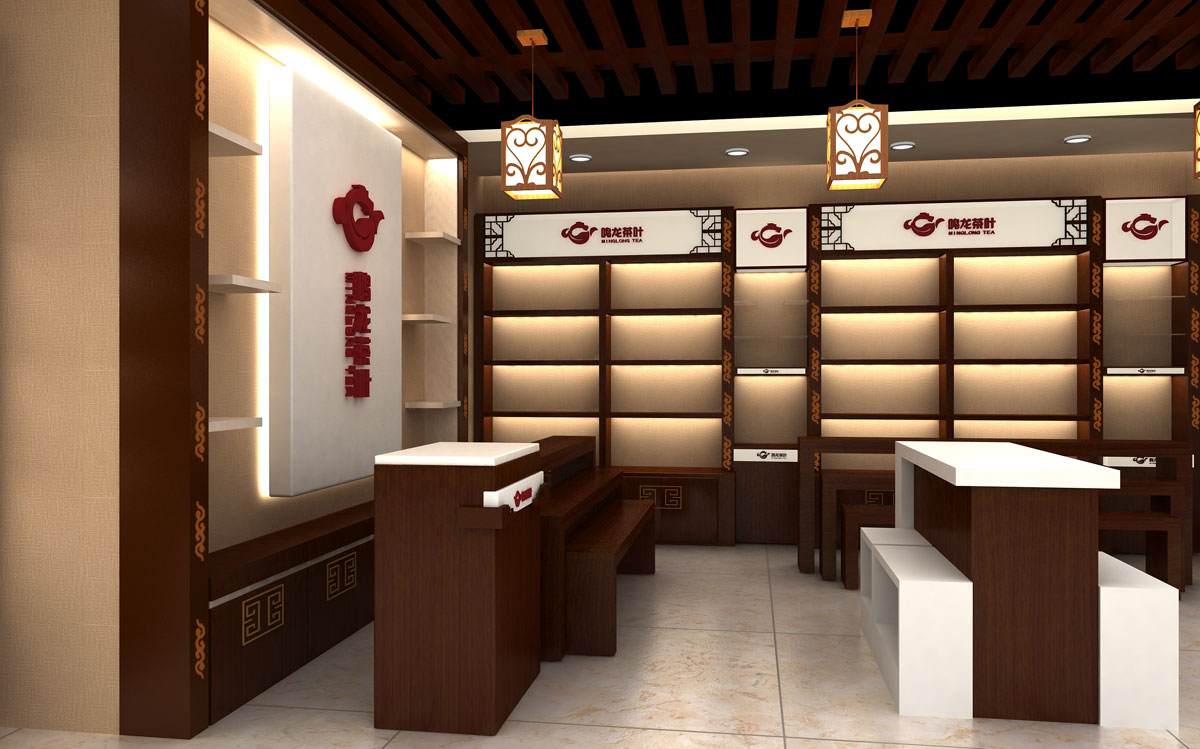 150平米茶葉專賣店裝修設(shè)計效果圖