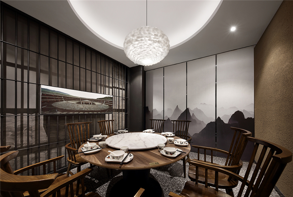 340平米現(xiàn)代中餐廳裝修設計效果圖