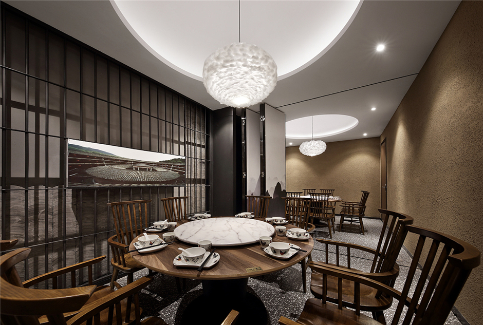 340平米現(xiàn)代中餐廳裝修設計效果圖