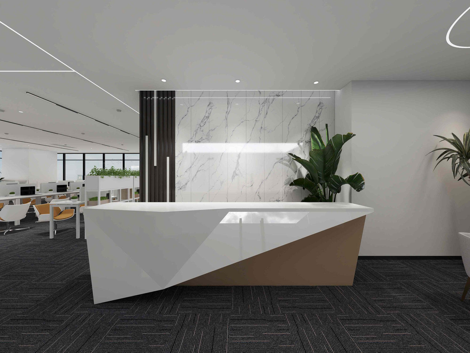 610平米鄭州辦公室裝修設(shè)計效果圖