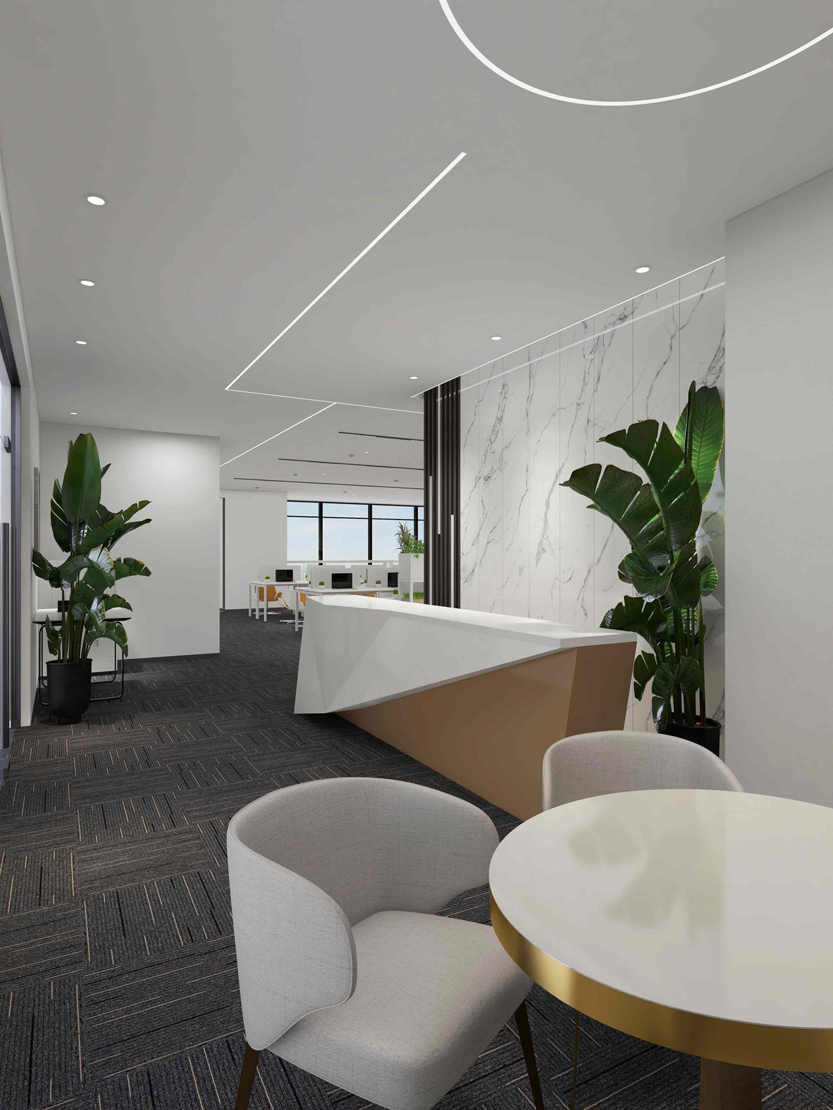 610平米鄭州辦公室裝修設(shè)計效果圖