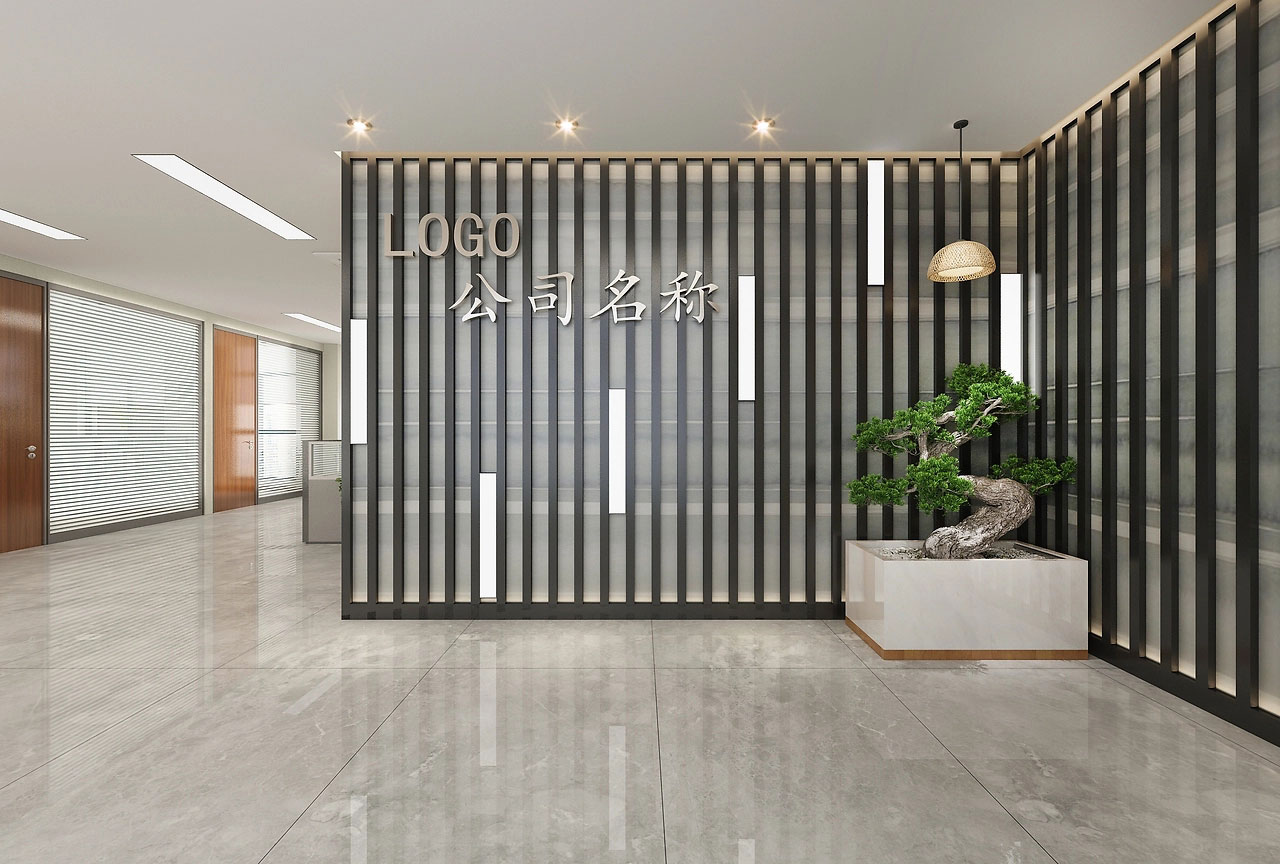 185平米簡(jiǎn)約時(shí)尚辦公室裝修設(shè)計(jì)效果圖