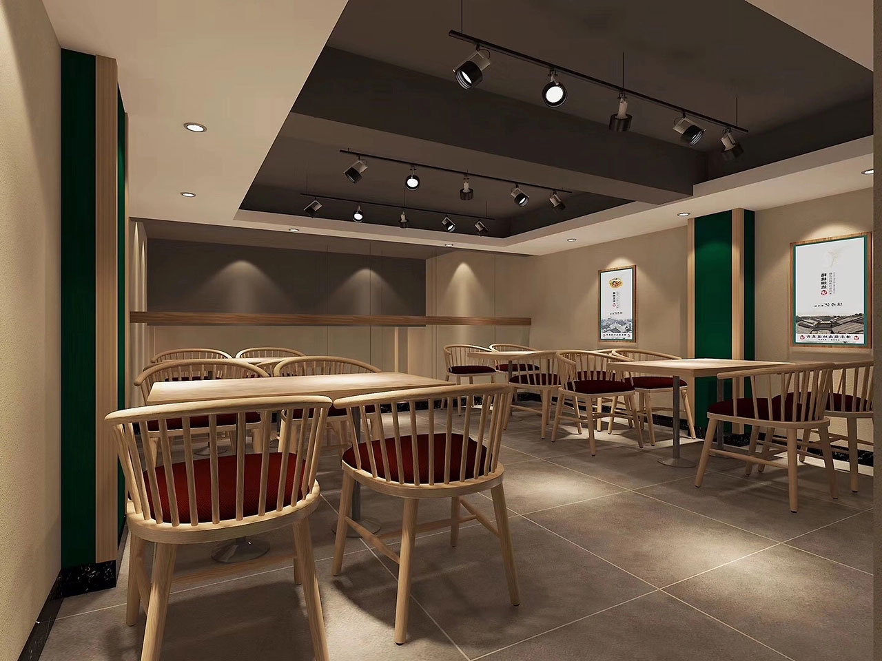 106平米煲仔飯店面裝修設(shè)計效果圖