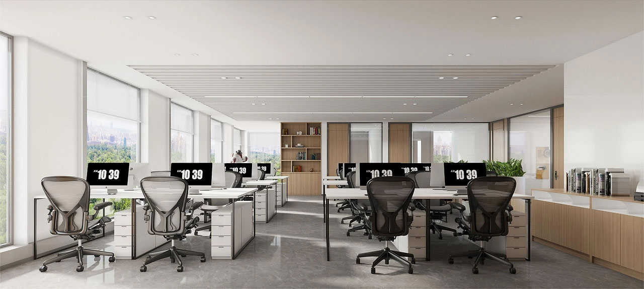 500平米鄭州辦公室裝修設(shè)計效果圖