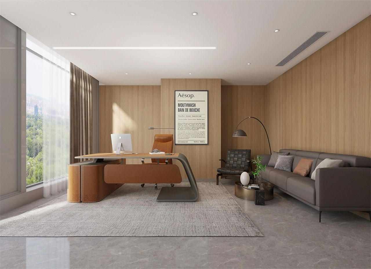 500平米鄭州辦公室裝修設(shè)計效果圖