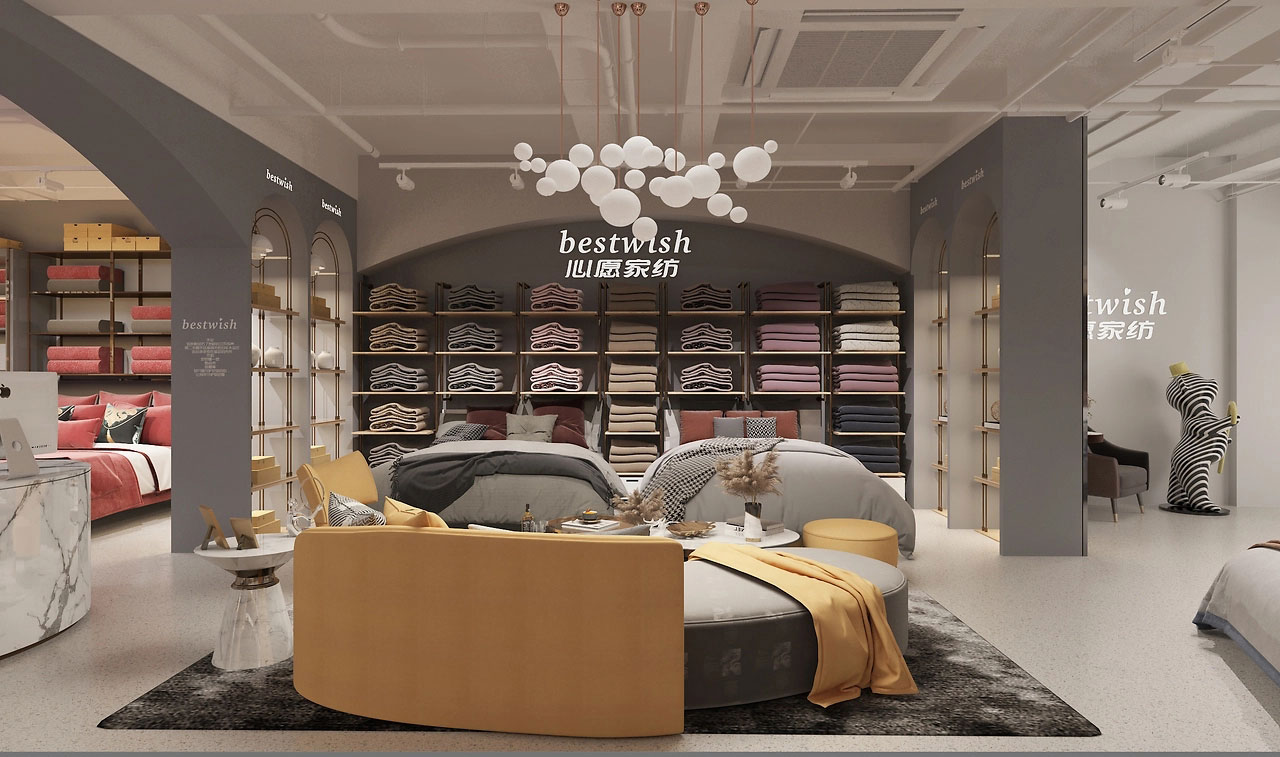 650平米鄭州家紡店面裝修設(shè)計(jì)效果圖