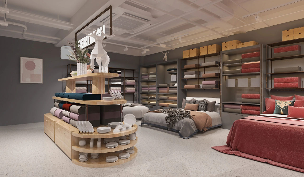 650平米鄭州家紡店面裝修設(shè)計(jì)效果圖