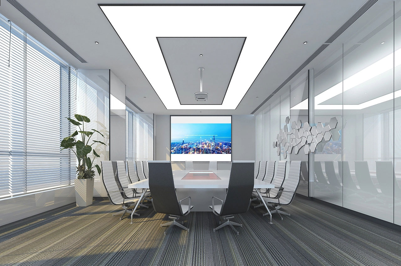 60平米鄭州會議室裝修設(shè)計效果圖