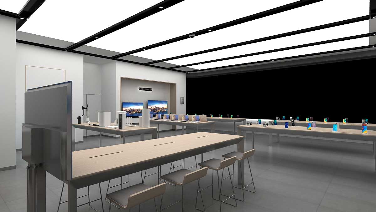 200平米華為手機店設(shè)計裝修效果圖