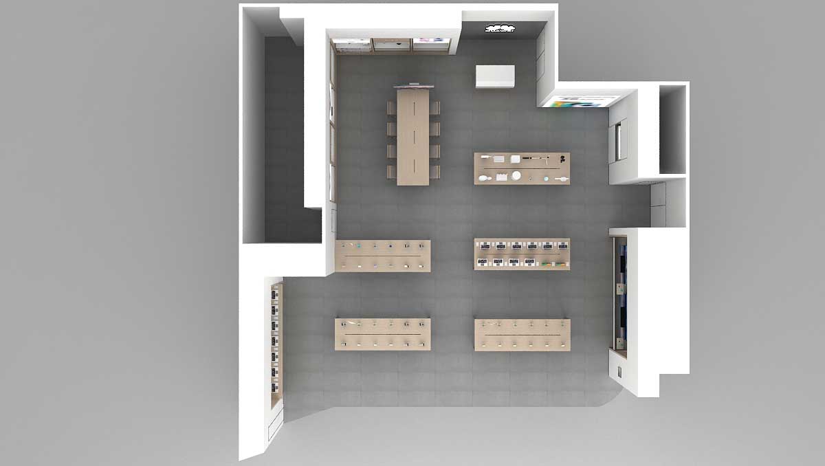 200平米華為手機店設(shè)計裝修效果圖