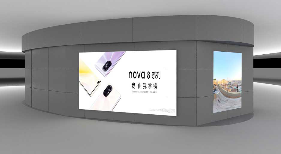 140平米華為手機(jī)授權(quán)店裝修設(shè)計效果圖