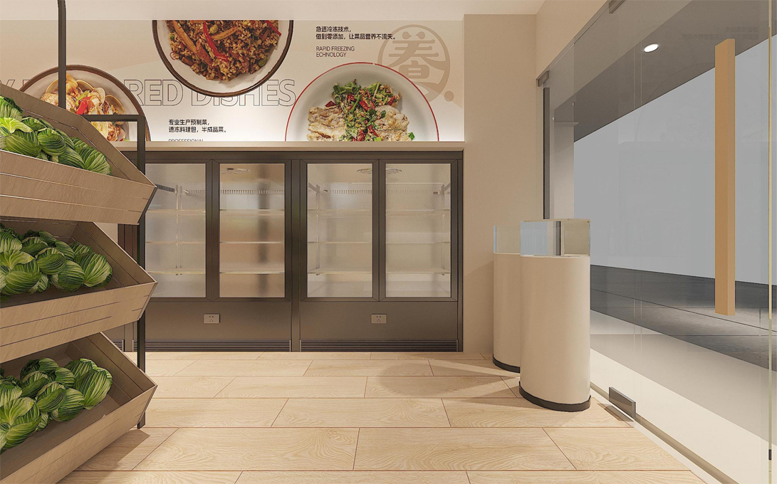 80平米鄭州生鮮店面裝修設(shè)計效果圖