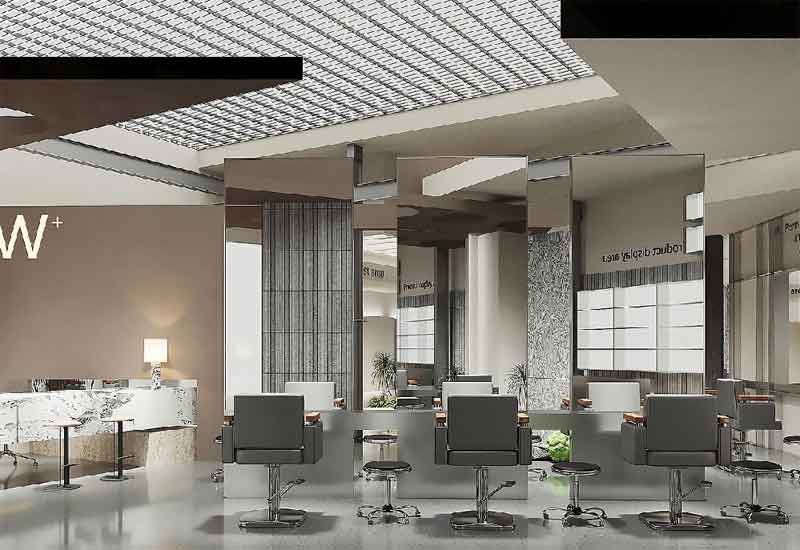 鄭州理發(fā)店裝修設計：潮流風格與理發(fā)工位動線優(yōu)化