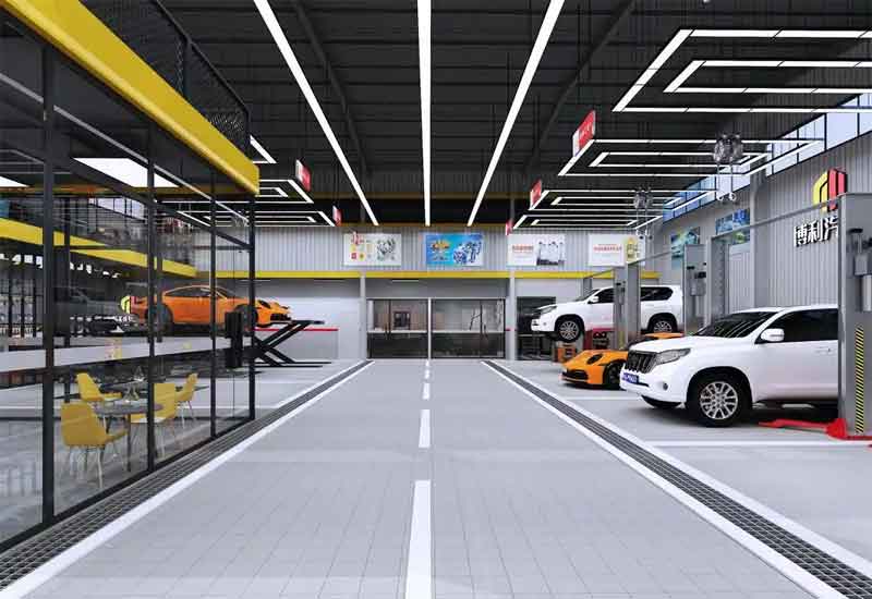 鄭州汽修店裝修設計：維修工位與客戶接待區(qū)功能劃分