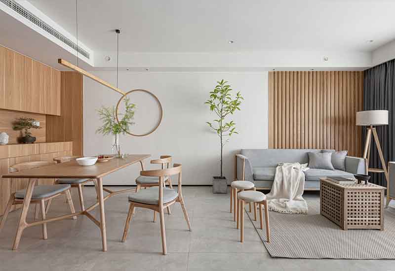 鄭州舊房改造案例：老房餐廳的餐邊柜設(shè)計(jì)與收納