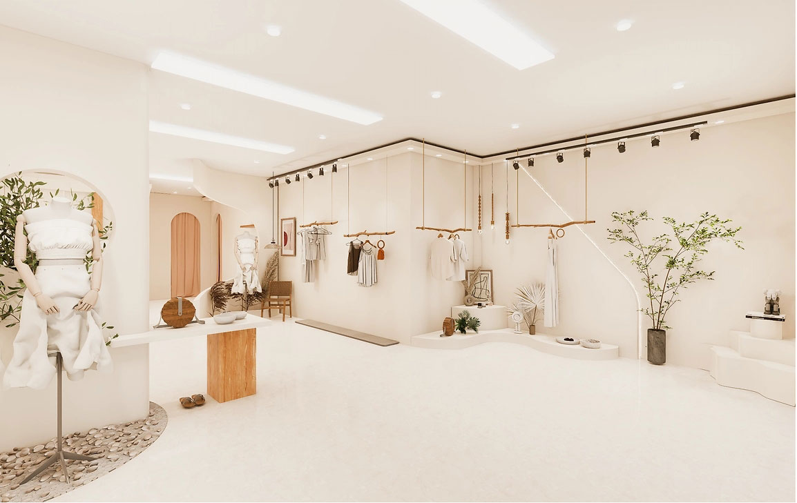 200平米鄭州服裝門店直播間設(shè)計效果圖