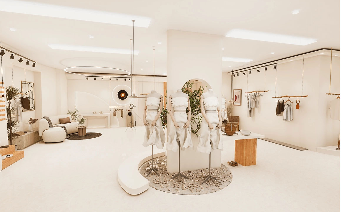 200平米鄭州服裝門店直播間設(shè)計效果圖