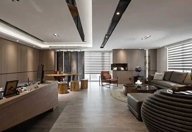 鄭州金融公司辦公室裝修設(shè)計(jì)：穩(wěn)重專業(yè)風(fēng)格的打造