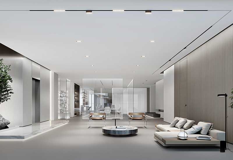 鄭州辦公室裝修視覺差創(chuàng)造空間放大秘籍