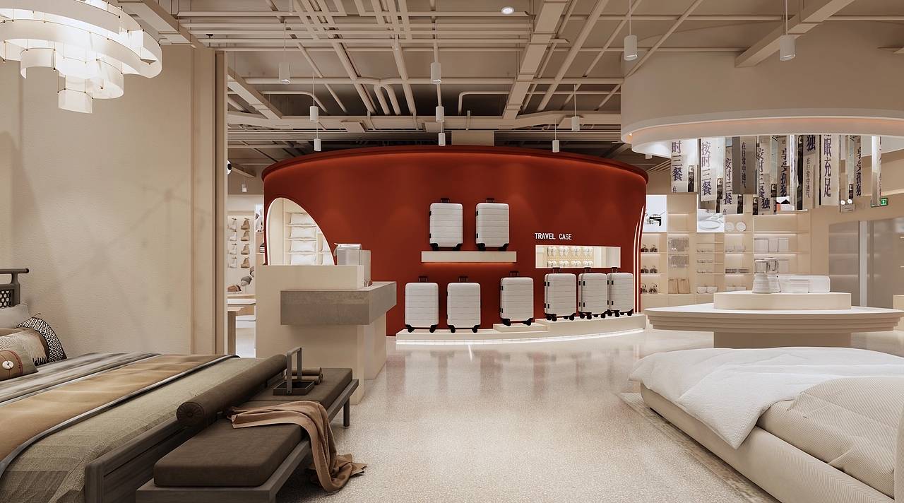 800平米鄭州家紡店面裝修設(shè)計(jì)效果圖