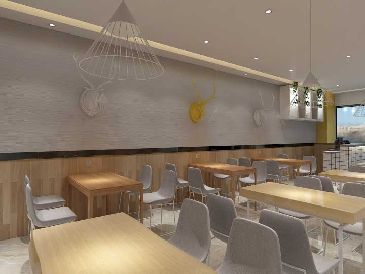 85平米快餐廳裝修設(shè)計(jì)效果圖