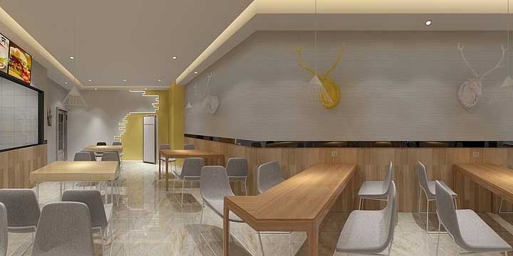 85平米快餐廳裝修設(shè)計(jì)效果圖