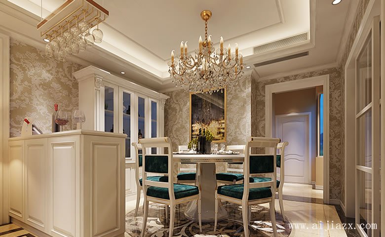 溫馨的簡(jiǎn)歐風(fēng)格大戶(hù)型裝修效果圖