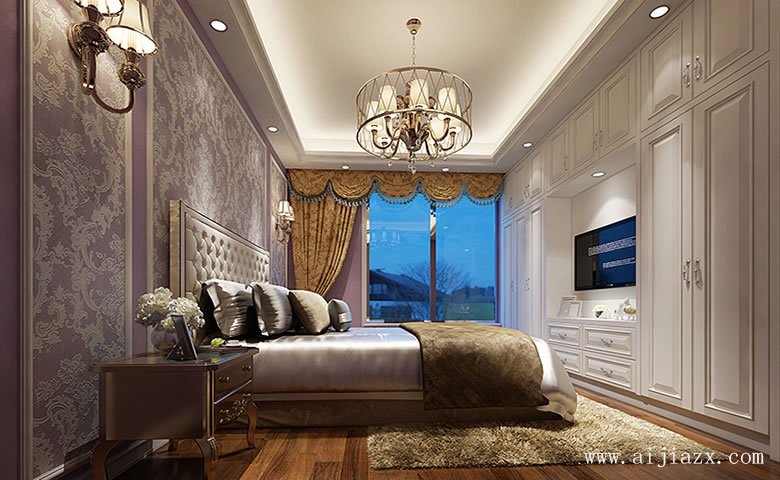 溫馨的簡(jiǎn)歐風(fēng)格大戶(hù)型裝修效果圖