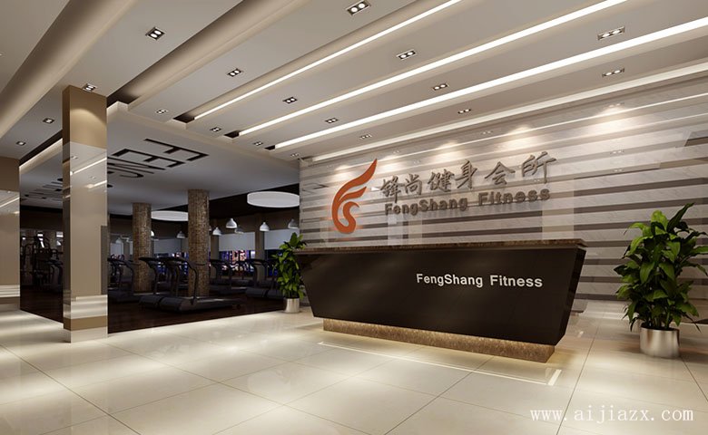 現(xiàn)代簡約風(fēng)格健身會所裝修效果圖