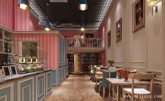 躍層式的甜品店鋪裝修效果圖