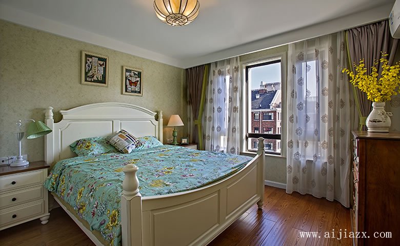 137平米美式田園風格懷舊情調(diào)大戶型裝修效果圖