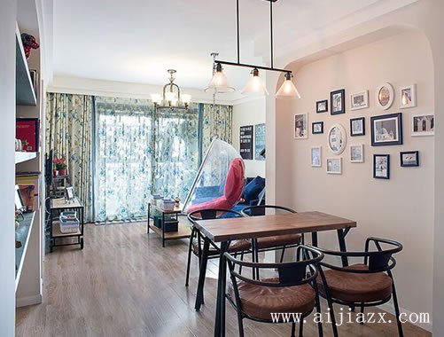 全開(kāi)放式的美式田園風(fēng)格餐廳裝修效果圖