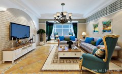 最受歡迎的清純美式田園風(fēng)格大戶型裝修效果圖