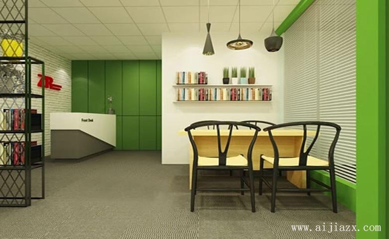 簡(jiǎn)單實(shí)用的辦公室接待區(qū)裝修效果圖