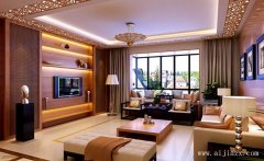 奢華大方的147平米新中式風(fēng)格大戶(hù)型裝修效果圖