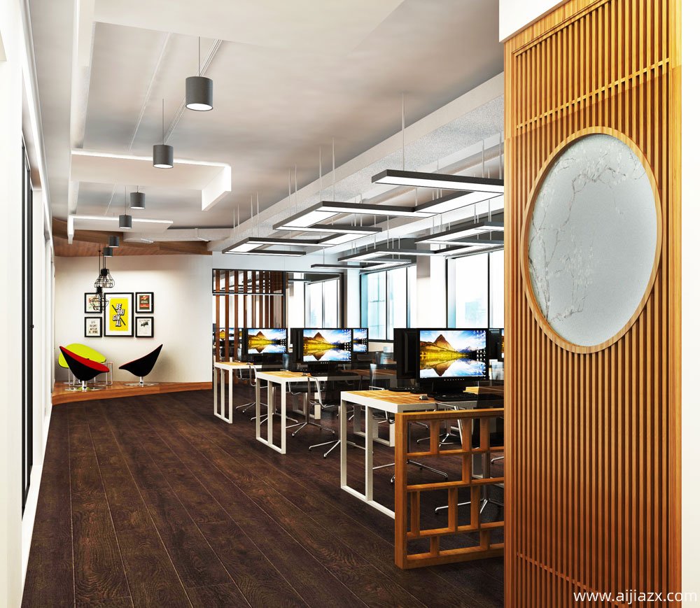 鄭州金水區(qū)800平方米辦公室設計裝修案例